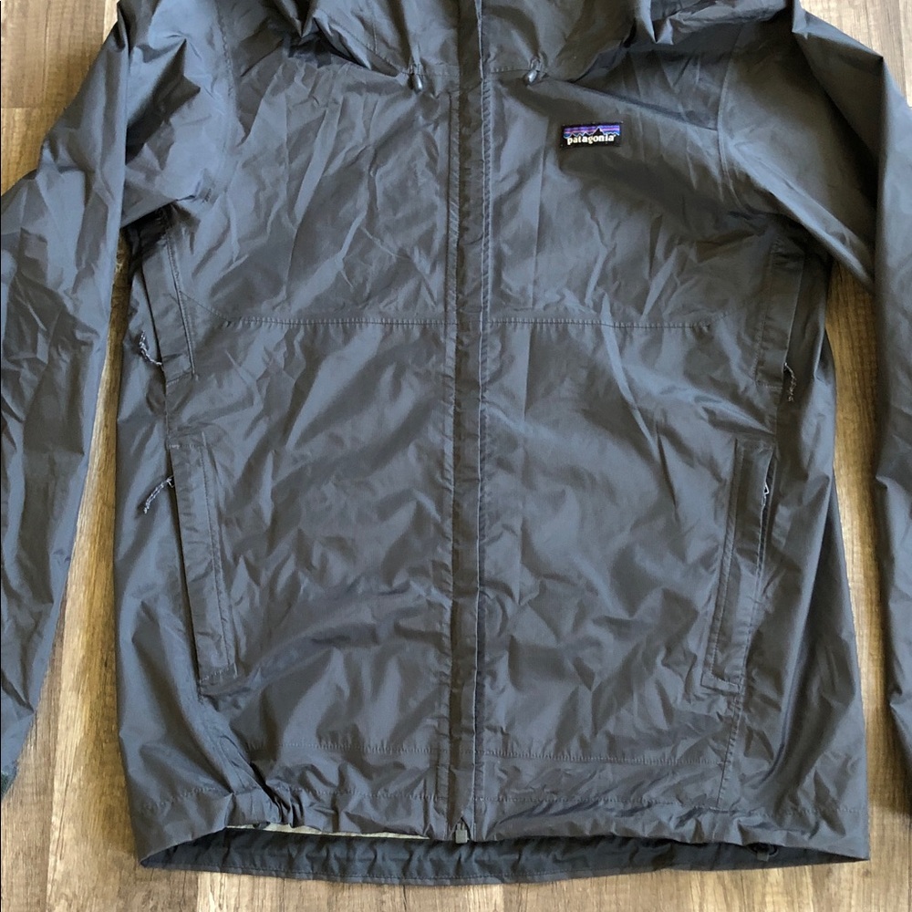 Patagonia Torrentshell Rain Windbreaker Gray Jacket H2NO Small - Picture 2 of 12